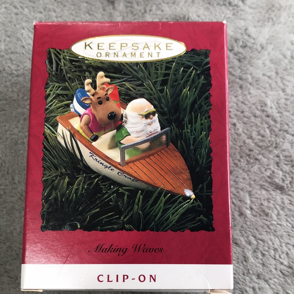 Hallmark Keepsake Ornaments Lot of 3 Santas Vintage New in Box - Picture 10 of 15
